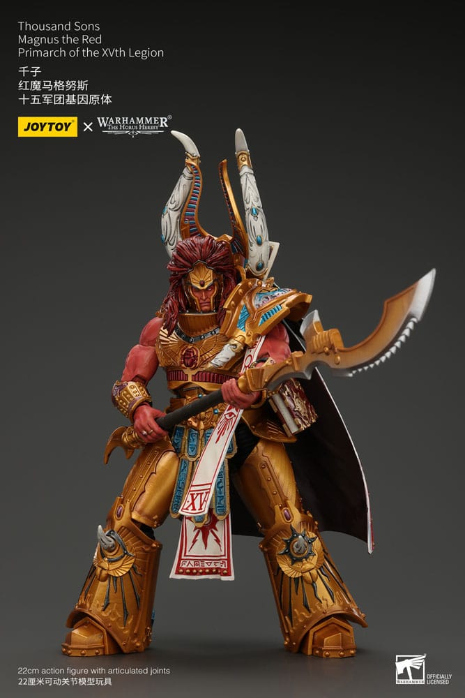 Warhammer The Horus Heresy Action Figure 1/18 Mille figli Magnus il Primarca Rosso della XV Legione 12 cm