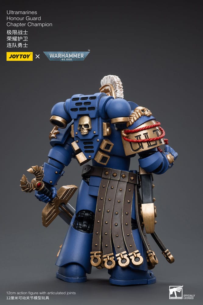 Warhammer 40k Action Figure 1/18 Ultramarines Honor Guard Chapter Champion 12 cm