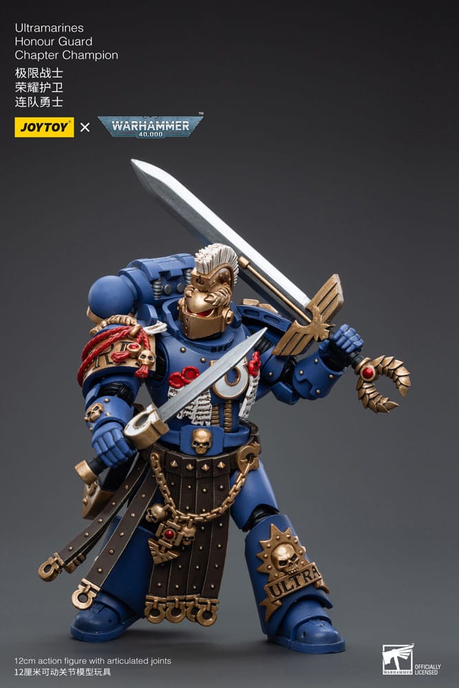 Warhammer 40k Action Figure 1/18 Ultramarines Honor Guard Chapter Champion 12 cm