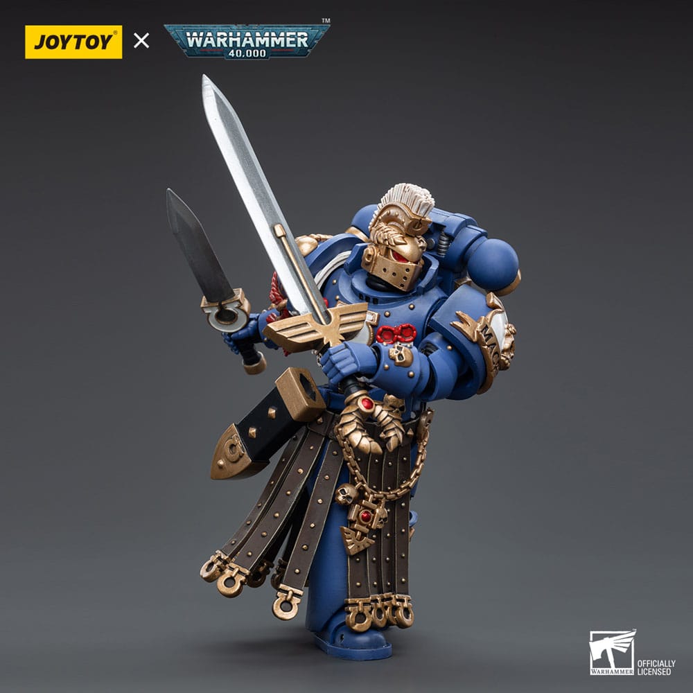 Warhammer 40k Action Figure 1/18 Ultramarines Honor Guard Chapter Champion 12 cm