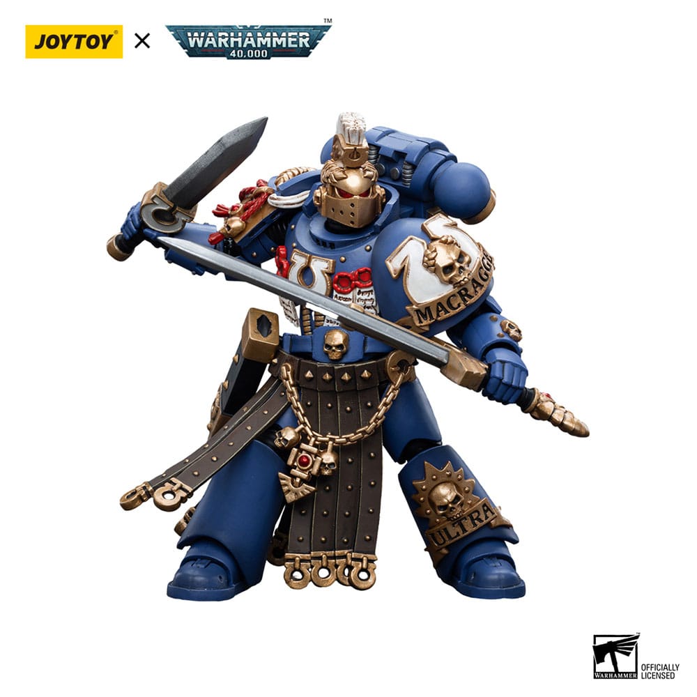 Warhammer 40k Action Figure 1/18 Ultramarines Honor Guard Chapter Champion 12 cm