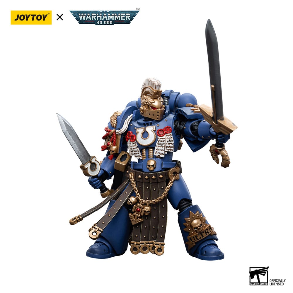 Warhammer 40k Action Figure 1/18 Ultramarines Honor Guard Chapter Champion 12 cm
