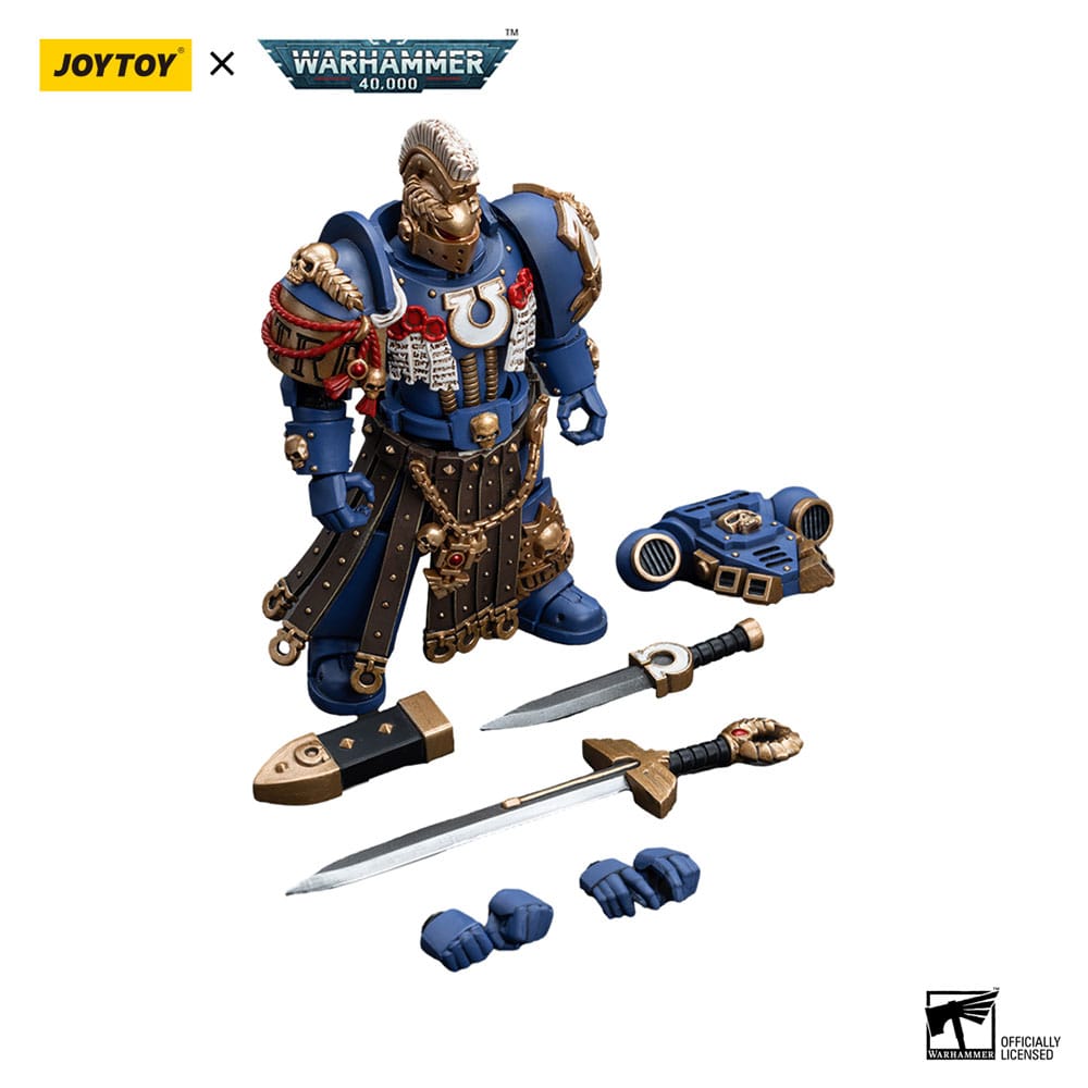 Warhammer 40k Action Figure 1/18 Ultramarines Honor Guard Chapter Champion 12 cm