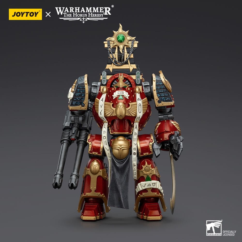 Warhammer The Horus Heresy Action Figure 1/18 Thousand Sons Contemptor-Osiron Dreadnought con lama Gravis Force e cannone automatico Gravis 30 cm