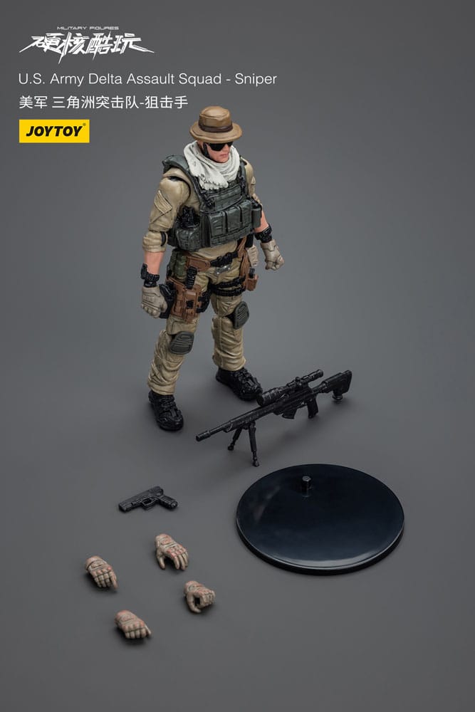 Action figure Hardcore Coldplay 1/18 US Army Delta Assault Squad Sniper 11 cm