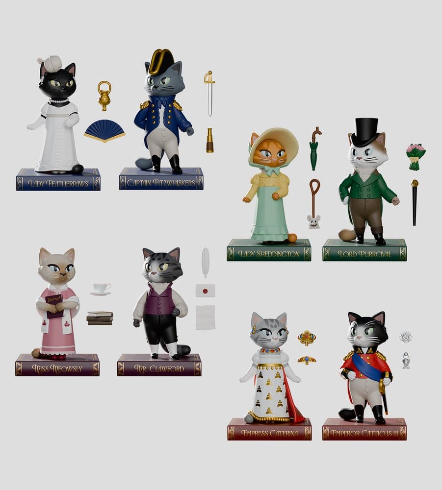Regency Cats Mini Figures S1 9 cm Blind Box Display (6)
