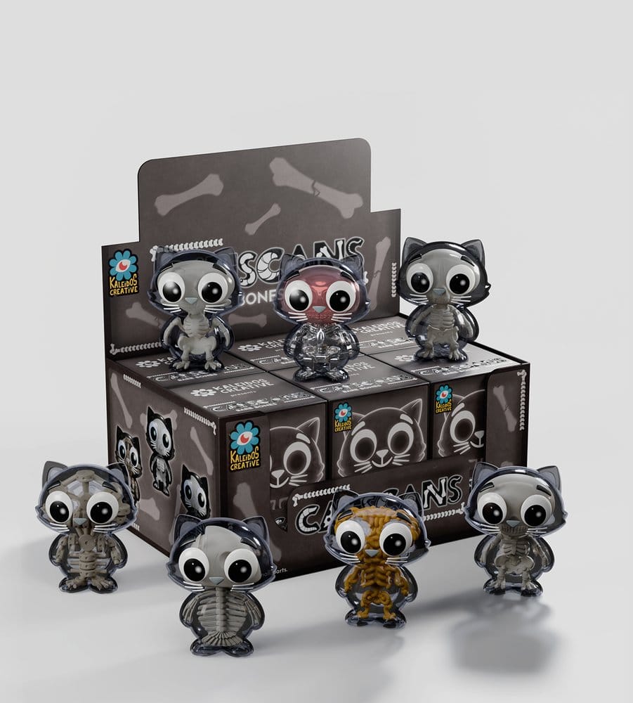 Cat Scans Mini Figures S2 Bare Bones 6 cm Blind Box Display (6)