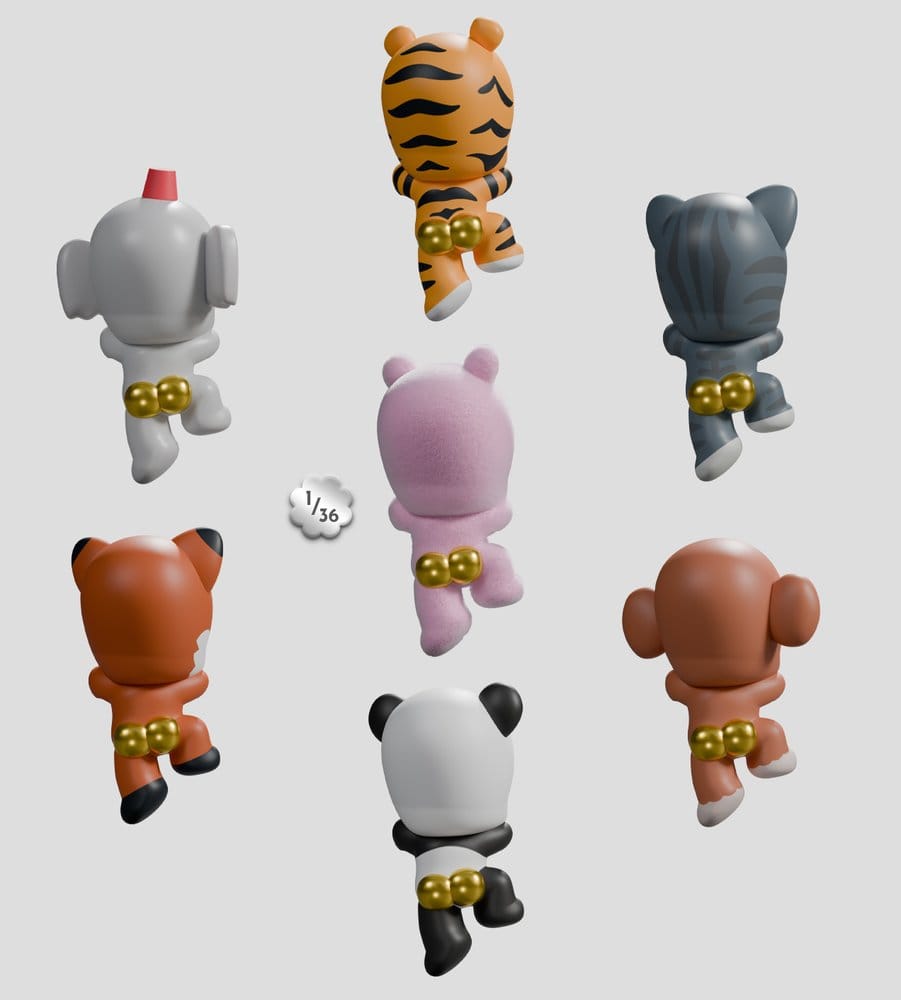 Tiny Shiny Hiney Peakers Mini Figures 6 cm Blind Box Display (6)
