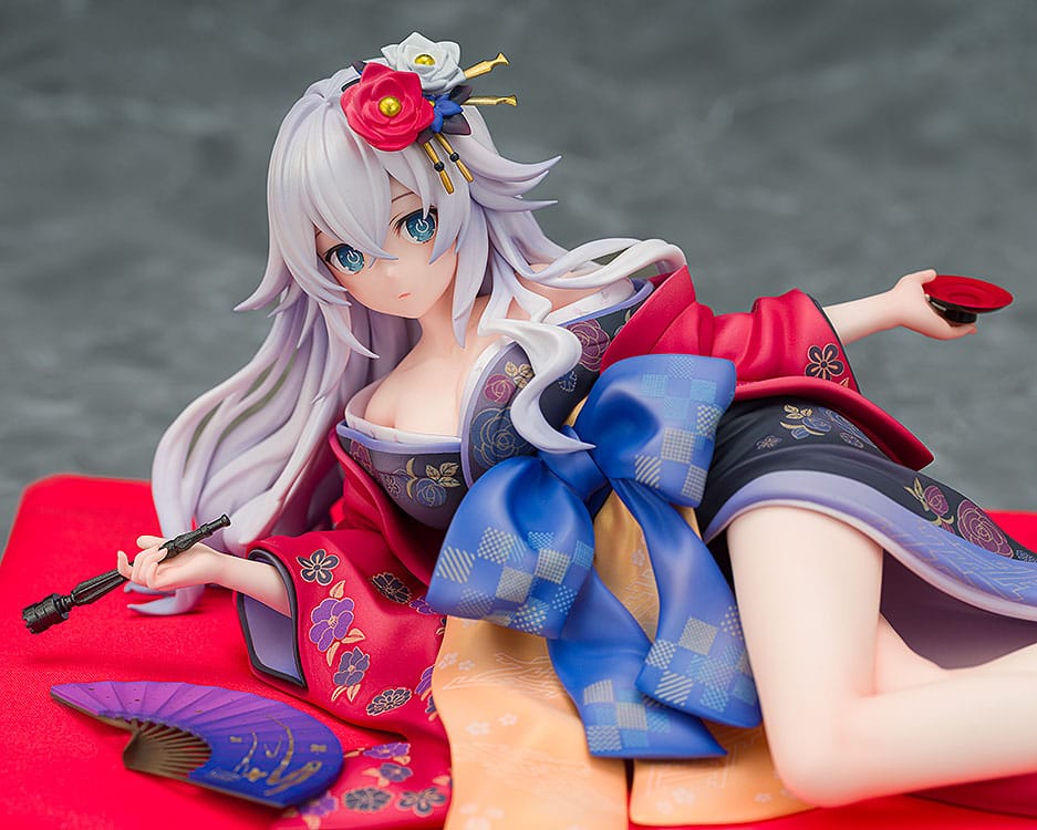 Neptunia x Senran Kagura Statue 1/7 Black Heart Kimono Ver. 10 cm