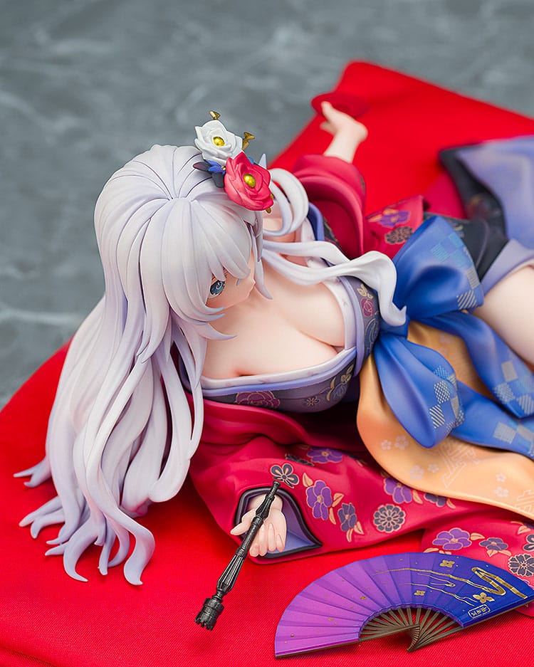 Neptunia x Senran Kagura Statue 1/7 Black Heart Kimono Ver. 10 cm