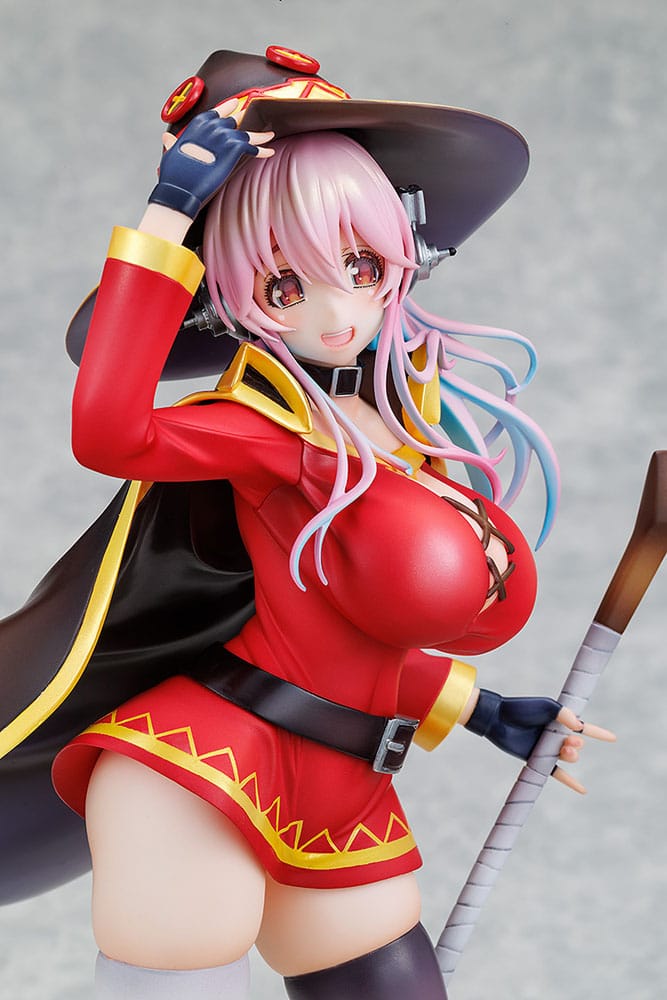 Super Sonico x Konosuba PVC Statue 1/7 Super Sonico Megumin collaboration Ver. 25 cm