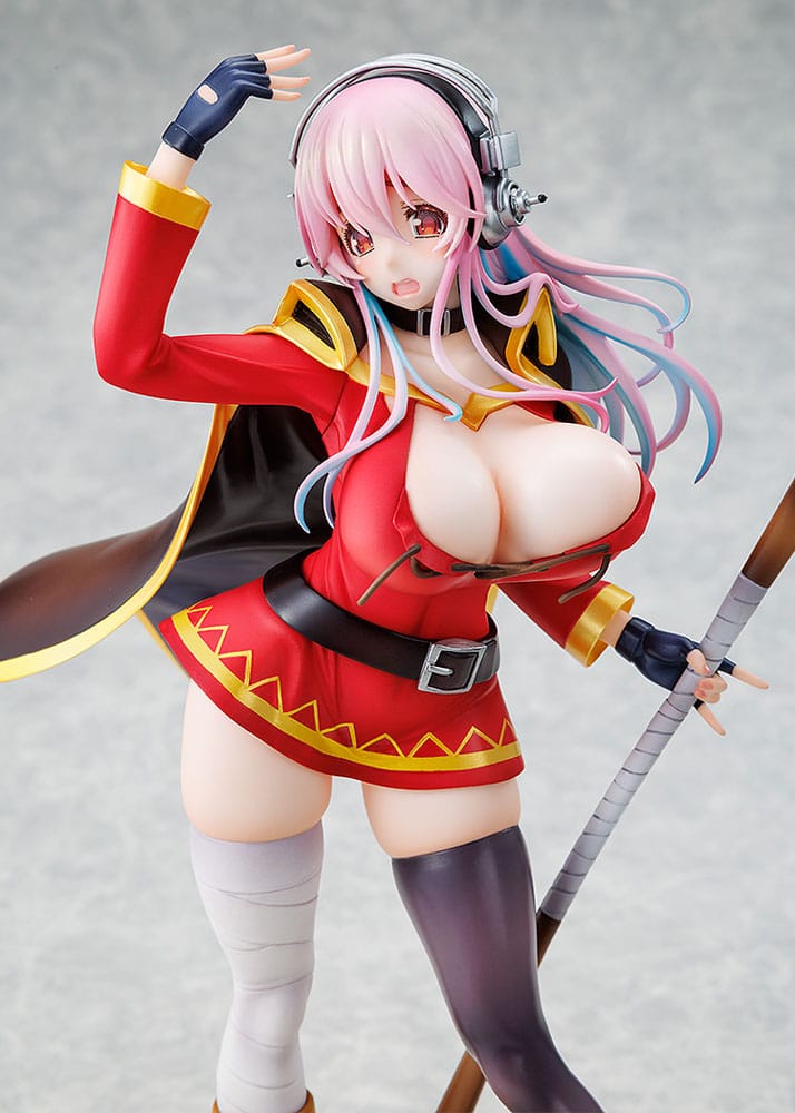 Super Sonico x Konosuba PVC Statue 1/7 Super Sonico Megumin collaboration Ver. 25 cm