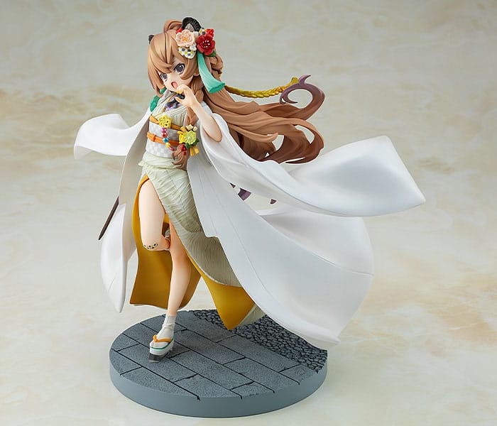 Toradora! Statua in PVC Taiga Aisaka: Kimono bianco Ver. 22 centimetri