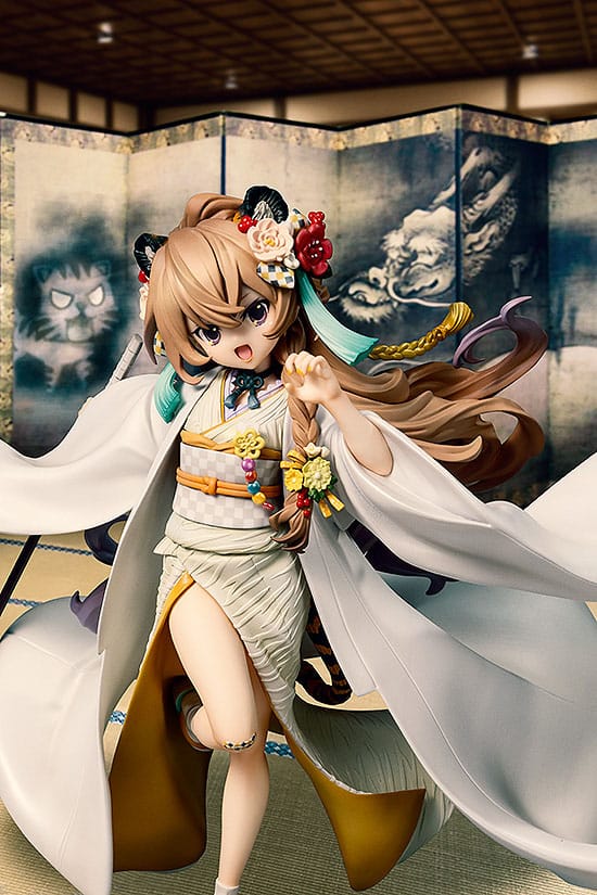 Toradora! Statua in PVC Taiga Aisaka: Kimono bianco Ver. 22 centimetri