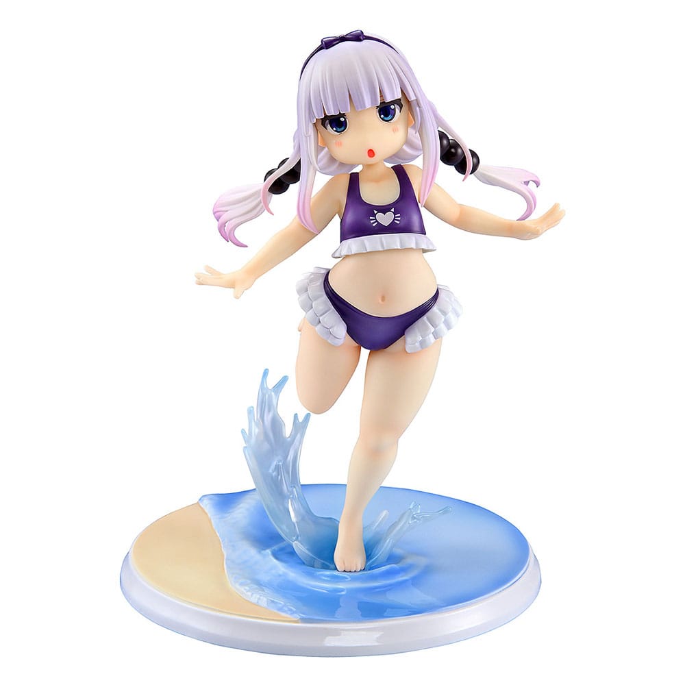 Miss Kobayashi's Dragon Maid PVC Statue 1/6 Kanna Kamui: Excited to Wear a Swimsuit at Home Ver. (Purple) 20 cm