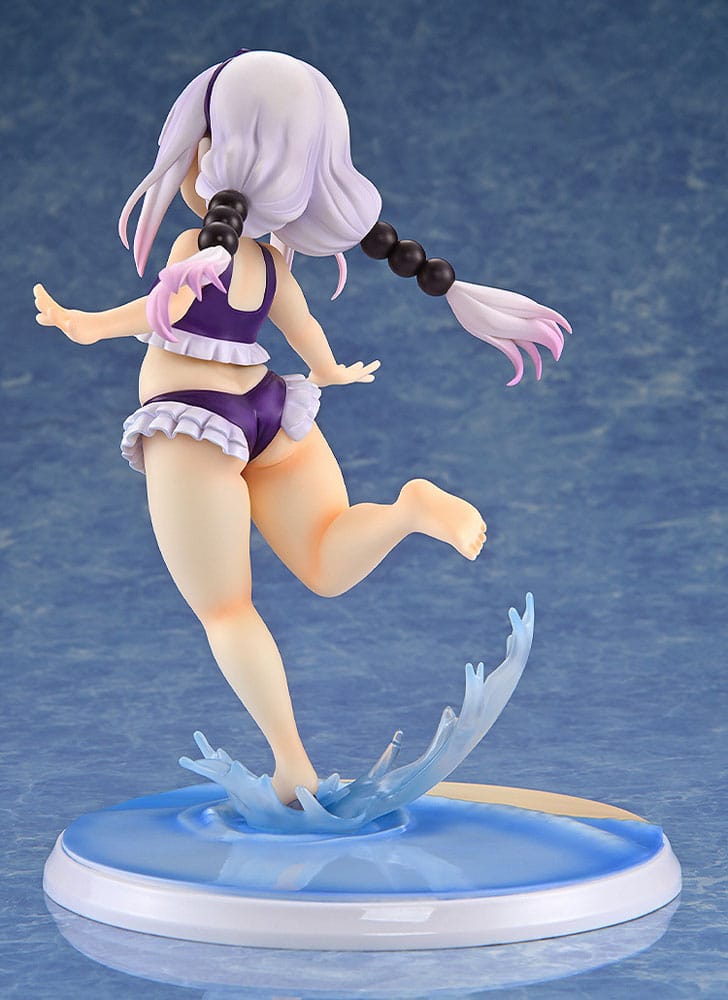 Miss Kobayashi's Dragon Maid PVC Statue 1/6 Kanna Kamui: Excited to Wear a Swimsuit at Home Ver. (Purple) 20 cm