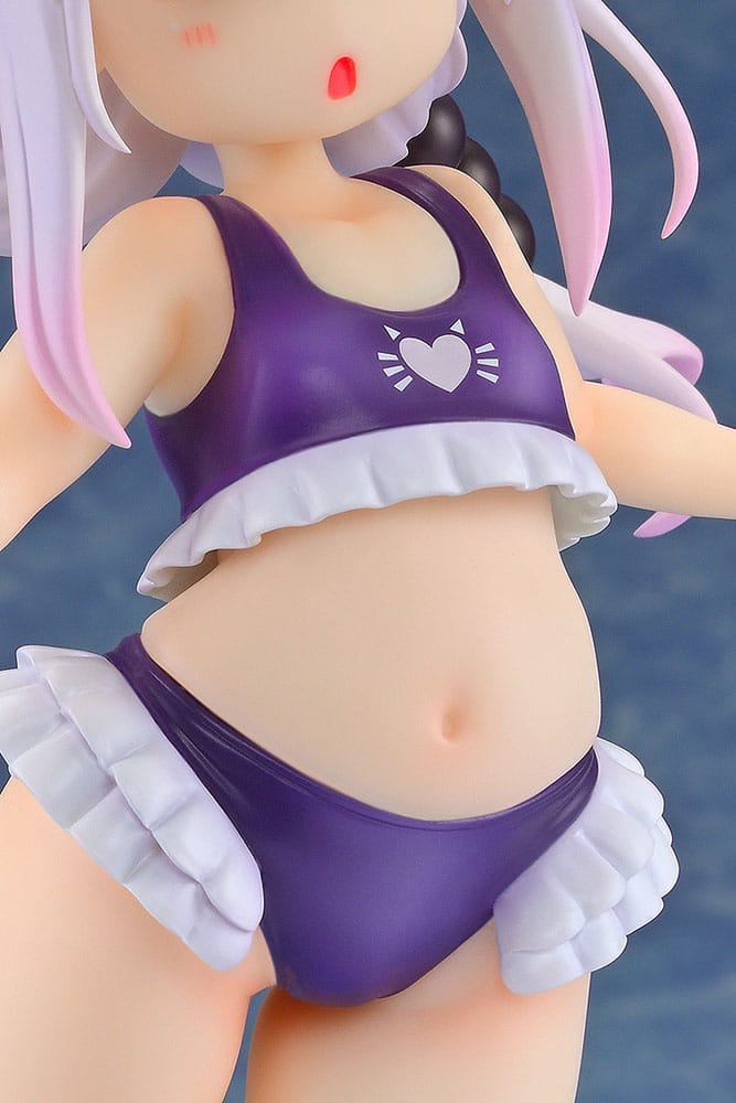 Miss Kobayashi's Dragon Maid PVC Statue 1/6 Kanna Kamui: Excited to Wear a Swimsuit at Home Ver. (Purple) 20 cm