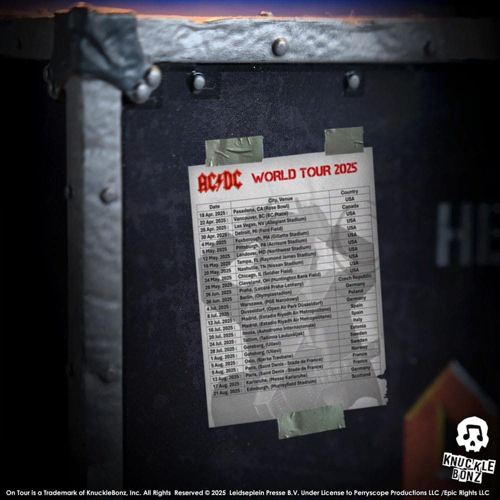 AC/DC Rock Ikonz On Tour Statue PWR UP Tour Hells Bell