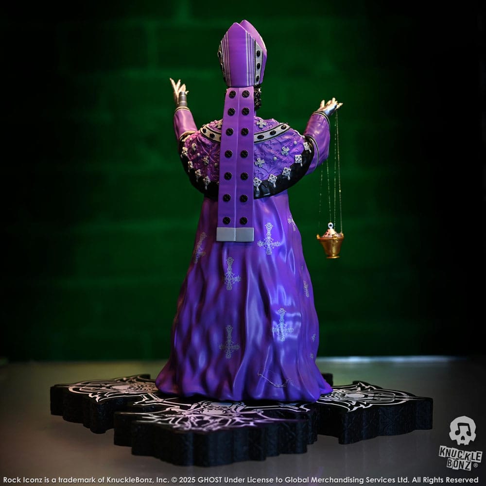 Ghost Rock Iconz Statue Papa V Perpetua Purple Robes 22 cm