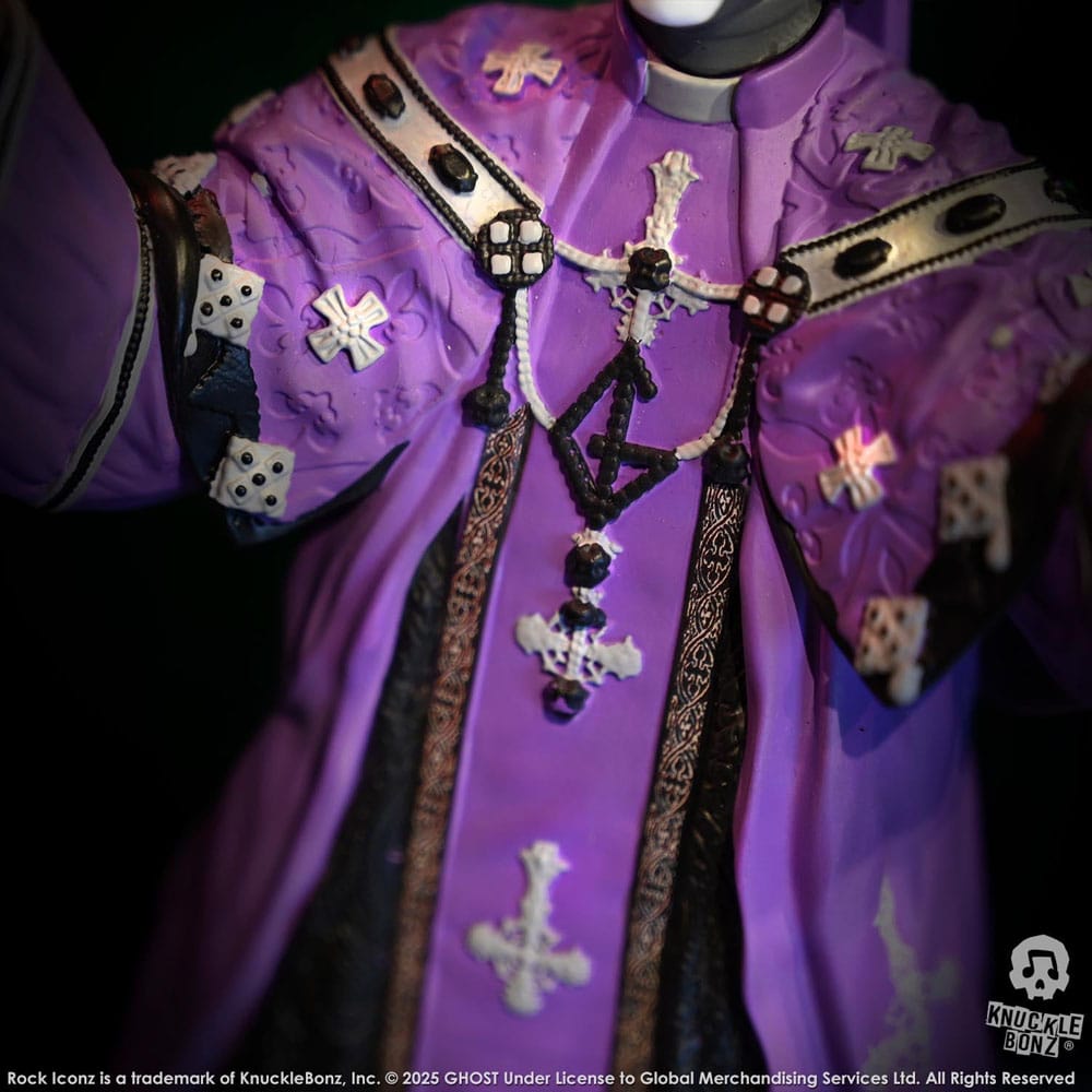 Ghost Rock Iconz Statue Papa V Perpetua Purple Robes 22 cm