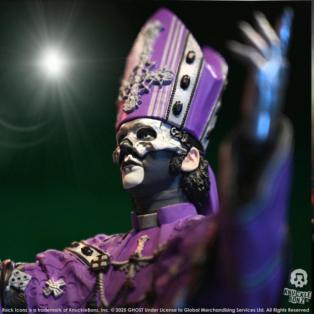 Ghost Rock Iconz Statue Papa V Perpetua Purple Robes 22 cm