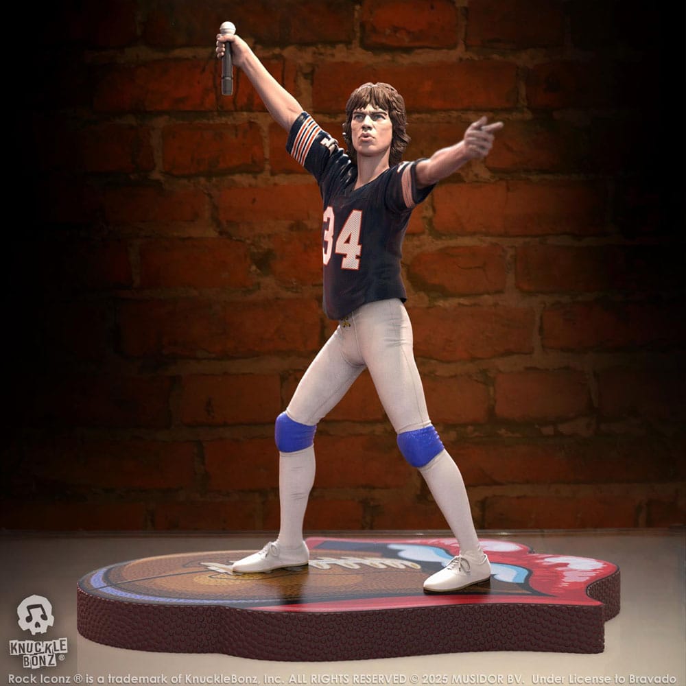Rolling Stones Rock Iconz Statue Mick Jagger US Tour 1981 (Black Jersey) 22 cm
