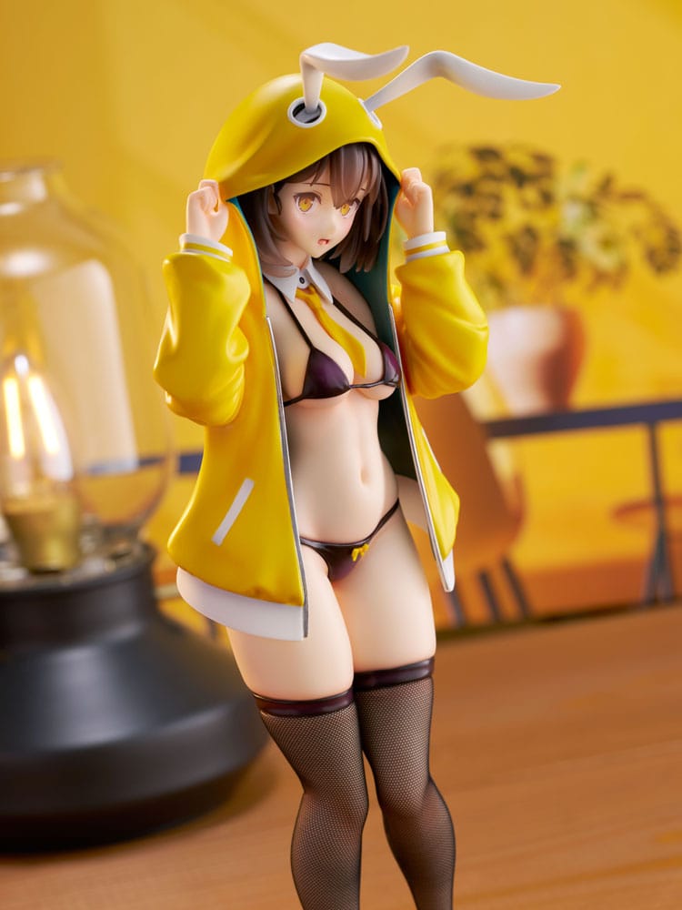 Statua in PVC originale 1/6 di Hinata Sakura Shyness Bunny 29 cm