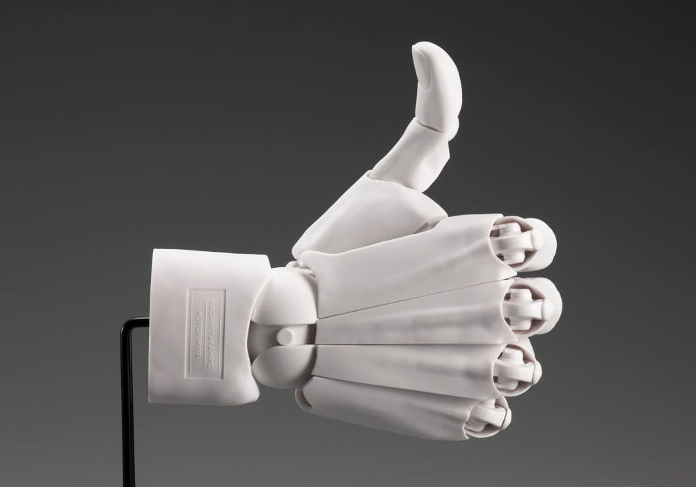 Takahiro Kagami PVC Artista Supporto Articolo Mano 1/1 Modello Uomo /R Bianco 22 cm