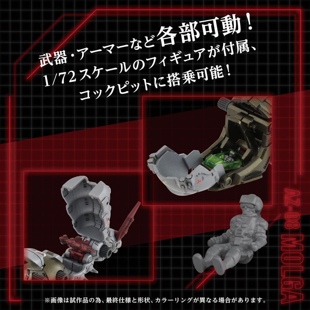 Kit modello in plastica Zoids 1/72 AZ-08 Molga 14 cm
