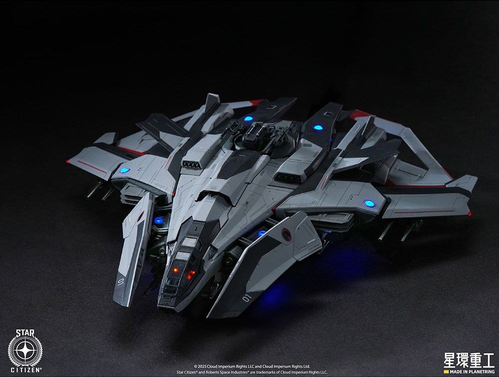 Star Citizen Pre-assembled Plastic Model Kit 1/100  Anvil F8C Lightning Pre-Assembled Finished Model Ver. 25 cm