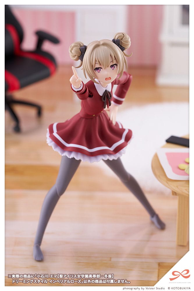 Sousai Shojo Teien Plastic Model Kit 1/10 Emma Koishikawa (St. Iris Gakuen Girl´s High School Winter Clothes) Dreaming Style Imperial Rose 14 cm