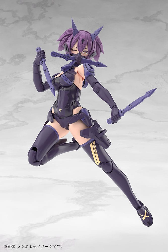 Megami Device Plastic Model Kit 1/1 Asra Ninja Kaname Shadow Edition Full Package 14 cm