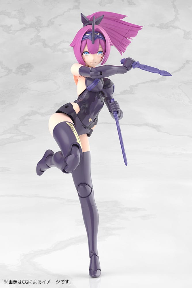 Megami Device Plastic Model Kit 1/1 Asra Archer Kizuna Shadow Edition Full Package 14 cm