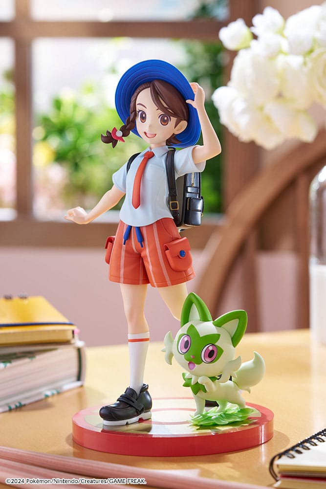 Statua Pokémon ARTFXJ 1/8 Juliana e Sprigatito 20 cm