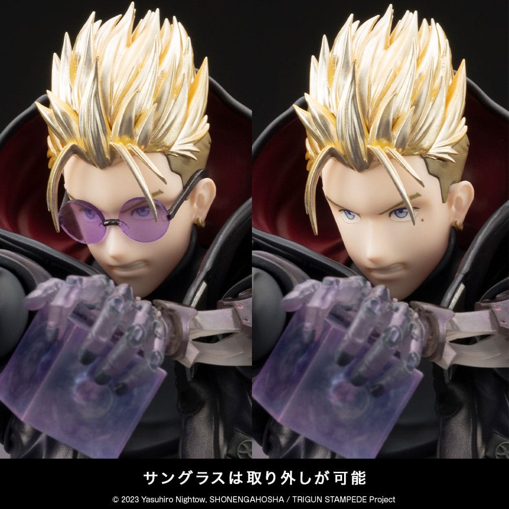 Trigun Stampede ARTFXJ Statue 1/8 Vash the Stampede The Gunman in Black Ver. 22 cm