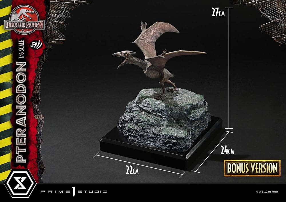 Jurassic Park III Legacy Museum Collection Statue 1/6 Pteranodon Bonus Version 68 cm