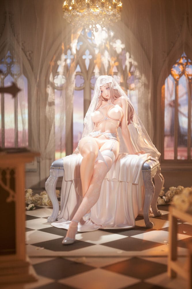 Original IllustrationPVC Statue 1/4 Marry me Illustrated by LOVECACAO Bonus Inclusive Limited Edition 31 cm
