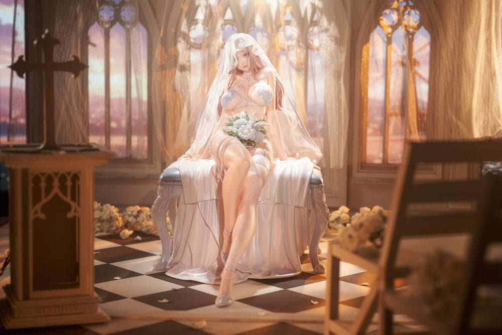 Original IllustrationPVC Statue 1/4 Marry me Illustrated by LOVECACAO Bonus Inclusive Limited Edition 31 cm