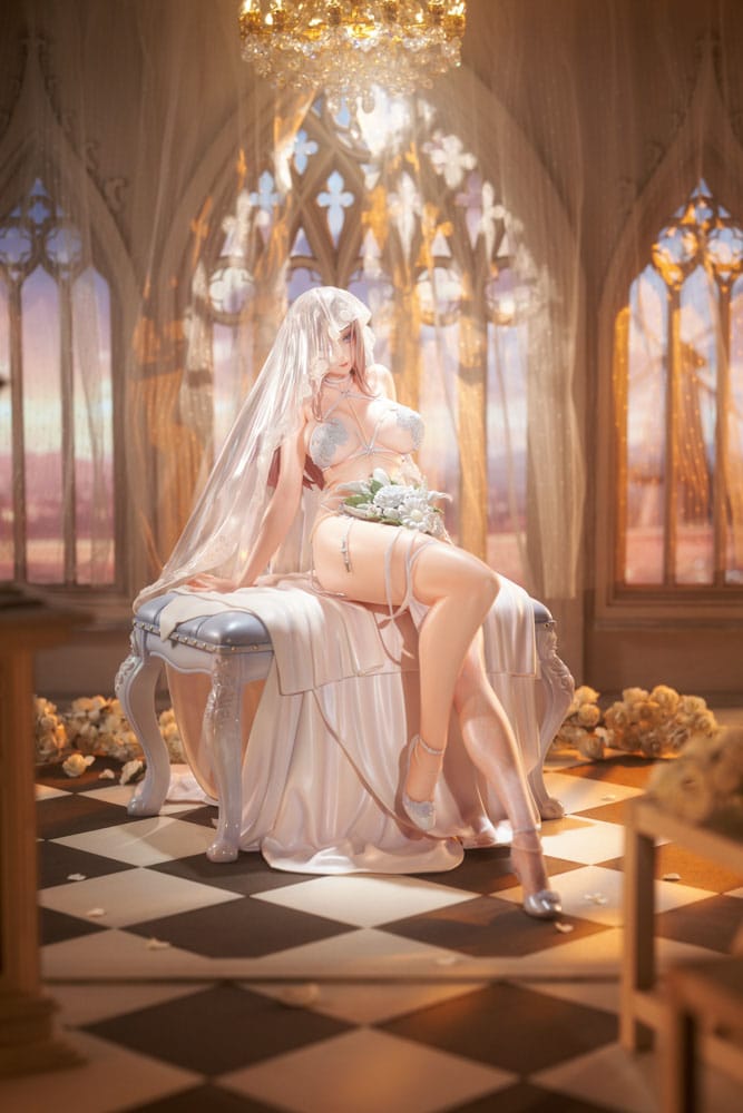 Original IllustrationPVC Statue 1/4 Marry me Illustrated by LOVECACAO Bonus Inclusive Limited Edition 31 cm