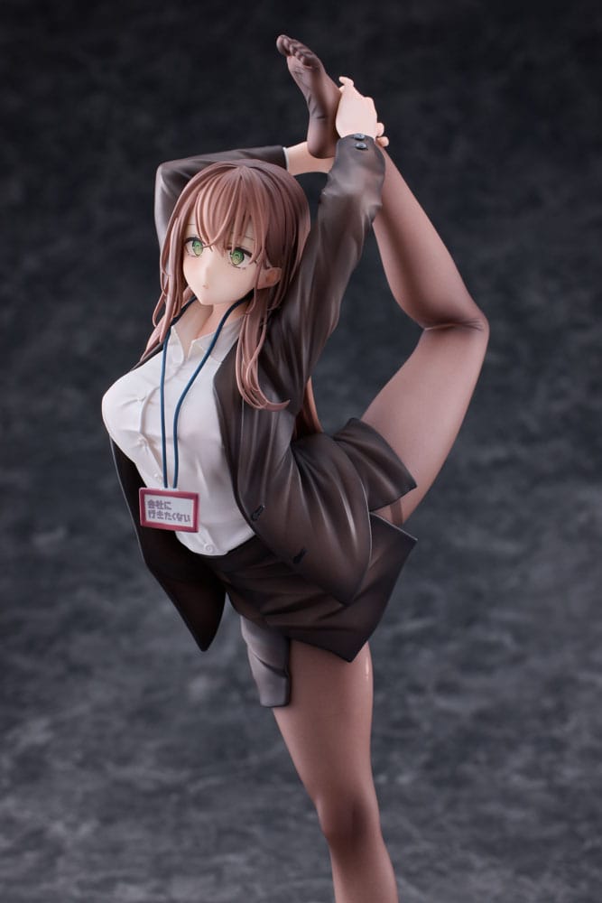 Original Character PVC Statue 1/6 OL-chan Who Doesn't Want to Go to Work White Ver. 26 cm