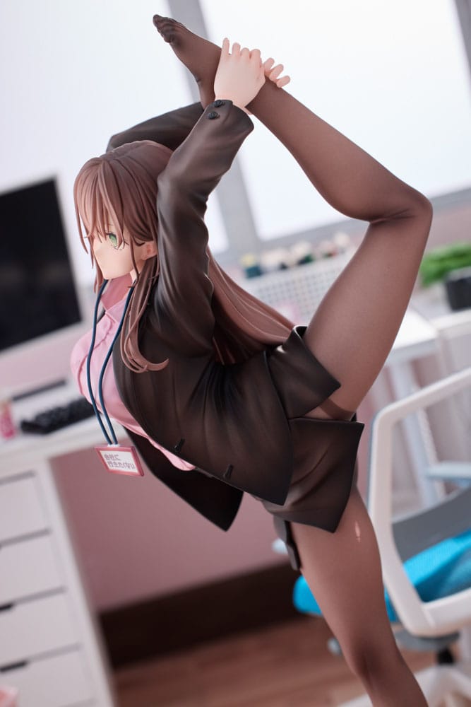 Original Character PVC Statue 1/6 OL-chan Who Doesn't Want to Go to Work Pink Ver. 26cm