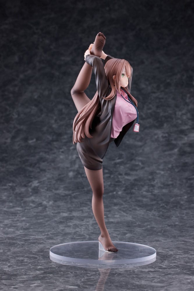 Original Character PVC Statue 1/6 OL-chan Who Doesn't Want to Go to Work Pink Ver. 26cm