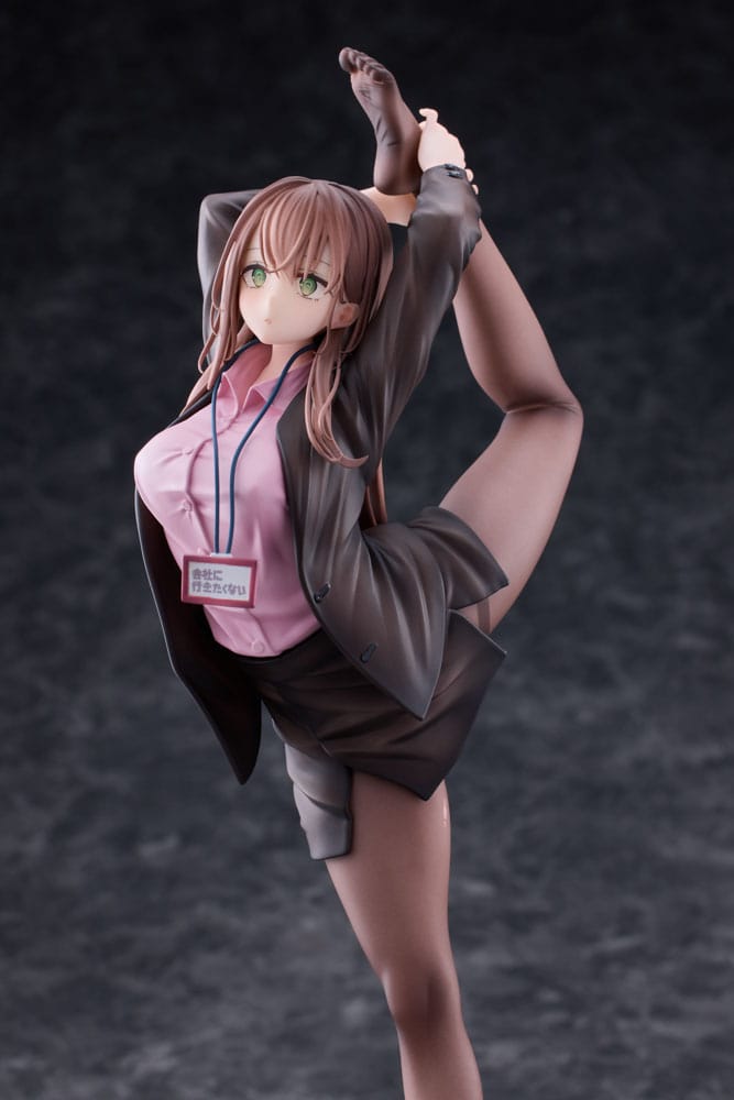 Original Character PVC Statue 1/6 OL-chan Who Doesn't Want to Go to Work Pink Ver. 26cm