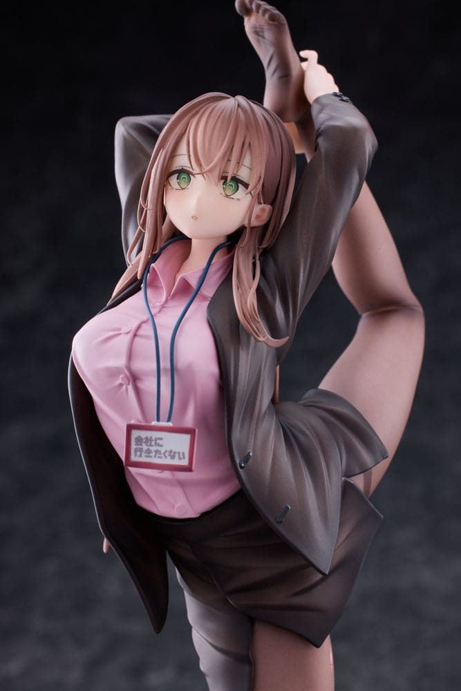Original Character PVC Statue 1/6 OL-chan Who Doesn't Want to Go to Work Pink Ver. 26cm