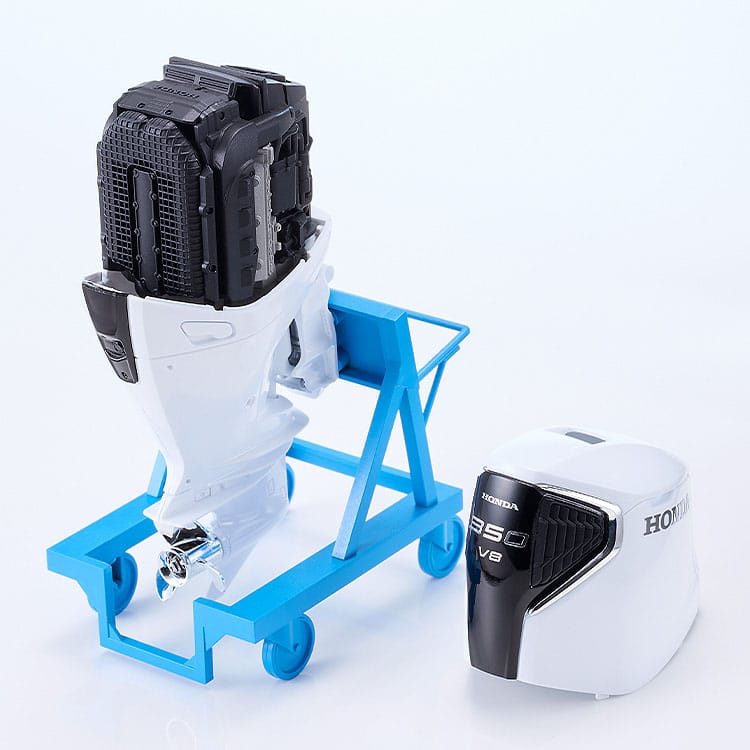 Original Character PLAMAX Plastic Model Kit MF-97 minimum factory Minori with Honda BF350 Grand Prix White 10 cm