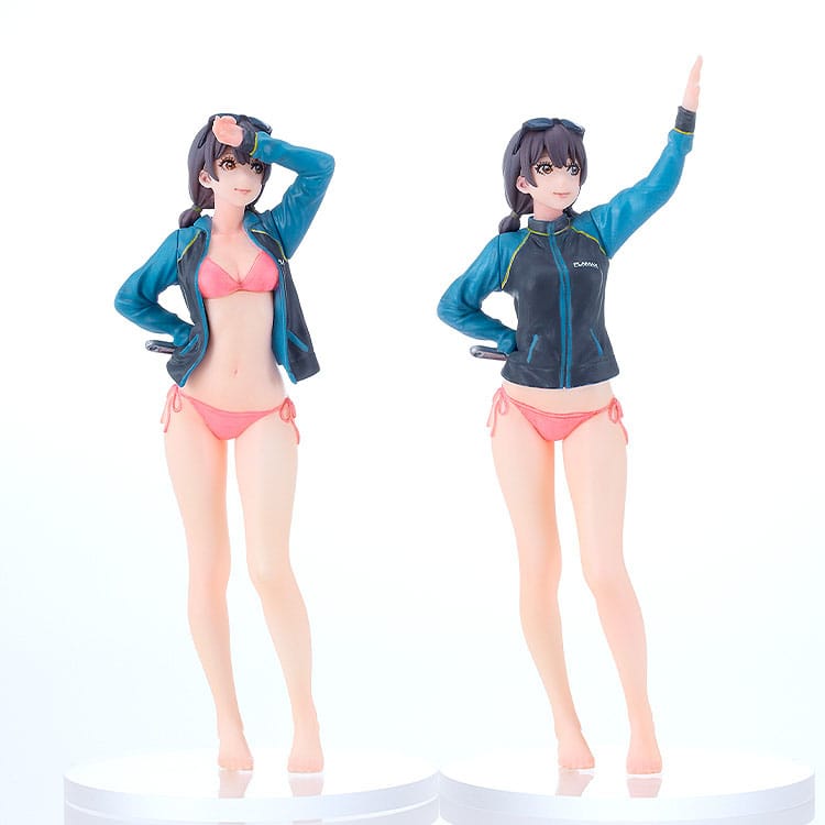 Original Character PLAMAX Plastic Model Kit MF-97 minimum factory Minori with Honda BF350 Grand Prix White 10 cm