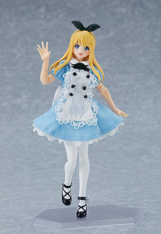 Personaggio originale Figma Action Figure Corpo femminile (Alice) con vestito e grembiule 13 cm