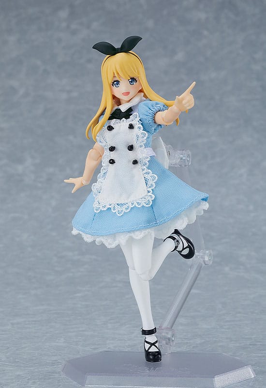 Personaggio originale Figma Action Figure Corpo femminile (Alice) con vestito e grembiule 13 cm