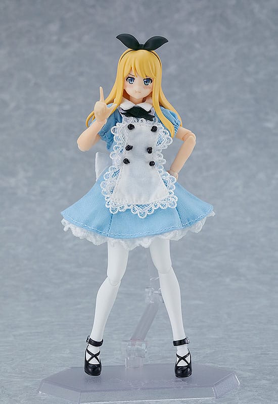 Personaggio originale Figma Action Figure Corpo femminile (Alice) con vestito e grembiule 13 cm