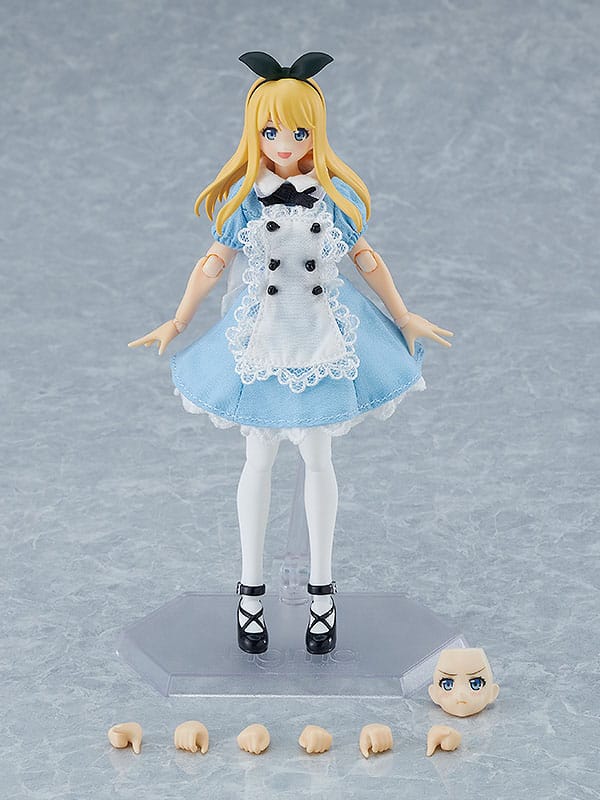 Personaggio originale Figma Action Figure Corpo femminile (Alice) con vestito e grembiule 13 cm